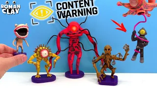 Making Starfish, EyeGuy, Bomber, Screamer and The Monolith - CONTENT WARNING | Roman Clay