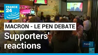 French presidential elections: Supporters react to TV debate between Macron and Le Pen • FRANCE 24