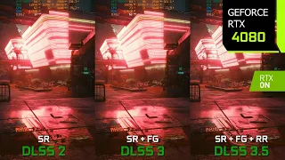 RTX 4080 DLSS 2 vs DLSS 3 vs DLSS 3.5 in Cyberpunk 2077 - How Big is the Difference?