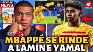 🚨¡BOMBAZO!¡MBAPPÉ SE RINDE A LAMINE YAMAL!¡MIRA LO QUE ACABA DE DECIR!¡NOTICIAS DEL BARCELONA HOY!