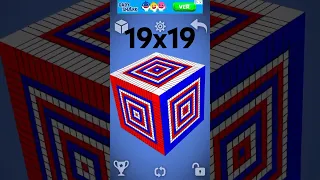 1x1 to 19x19 (Part 2) #1x1to19x19 #cubing #shorts