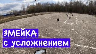 Тренировка на мотоцикле: упражнение "змейка" с усложнением | Город Владимир