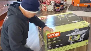 Ryobi 10 in. Table Saw with Folding Stand #unboxing