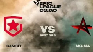 (ENG) LIVE Gambit vs Akuma EPIC LEAGUE CIS CSGO