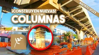 ¡9 NUEVAS columnas levantan para el REFORZAMIENTO FALTANTE de la LÍNEA 12 del Metro CDMX!