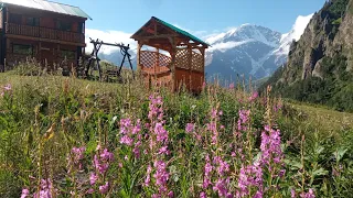 Мини спасательная операция /Не балуйтесь в горах красными фонарями / Хорошее место палатки в Терскол