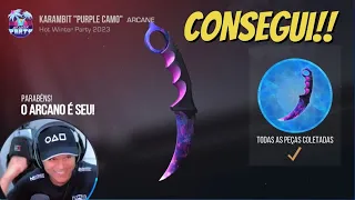 😁 CONSEGUI A KARAMBIT "PURPLE CAMO" ARCANE STANDOFF 2 ‹ UZUMA › ❤️