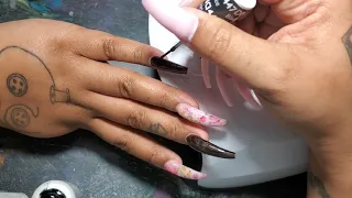 Nail foil wont stick? Heres the trick! Watch me do my own nails