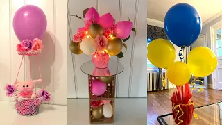 BALLOON CENTERPIECES FOR TABLE/ DOLLAR TREE CENTERPIECES/DIY CENTERPIECES