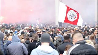 Huldiging Ajax bij Arena: drukte ondanks corona