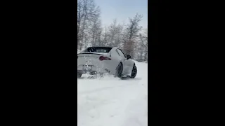 MX5 Miata in the snow #shorts