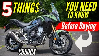 5 Things You Need To Know BEFORE Buying: New Honda CB500X!