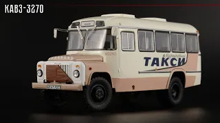 Bus KavZ-3270 Minibus taxi 1989 Vyborg • DiP Models • Vyborgpassazhiravtotrans • Scale 1:43