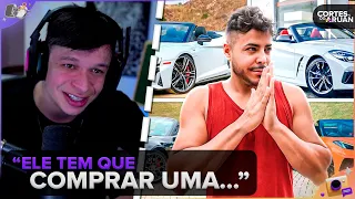 ARUAN REAGE: VAMOS LÁ COMPRAR MAIS UM CARRO😂 PRIMEIRO CARRO DO ANO! (RENATO GARCIA) -Cortes do Aruan