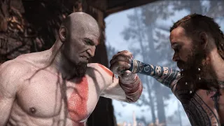 Original Goatee Kratos VS Baldur Boss Fight (God of War PC Mod) - Classic Kratos is Back!
