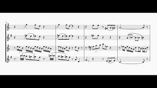 Sax Quartet from Cowboy Bebop - transcription