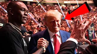 Israel Adesanya Meets Donald Trump At UFC 290