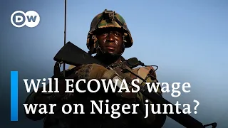 Niger on edge as ECOWAS deadline approaches for coup leaders | DW News
