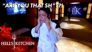 Gordon Kicks Andrea Out Of The Kitchen | Hell's Kitchen