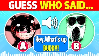 Can You Guess WHO SAID IT?! | Roblox Doors Escape the Backdoor + April Fools Update