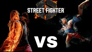 Street Fighters 6 PS4 LILY VS KEN High Level Gameplay 4K 60FPS