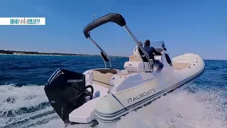 Italboats Predator 700 Touring motorizzato con un Mercury V6 da 225 cavalli "prova in mare"