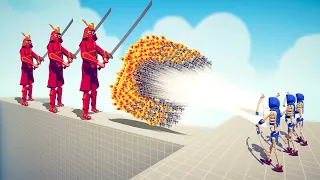 3x GIANT SAMURAI vs 3x EVERY GOD - Totally Accurate Battle Simulator TABS