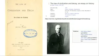 Civilization and Decay by Brooks Adams 1897 Money Banking Usury Debt