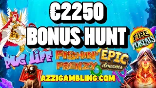 €2250 BONUS HUNT!! CAN THE RUN CONTINUE?😎🎰