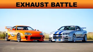 Who Wins? Gtr-r34 vs Supra Exhaust Showdown