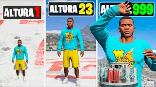 MELHOREI O HOMEM MAIS BAIXO para HOMEM MAIS ALTO do GTA 5!