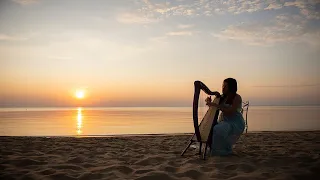 Heavenly Hawaii 4k 🌺 Relaxing Harp Music Instrumental 😌 Peaceful Hawaii