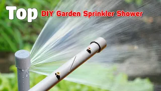Must-Try Top DIY garden sprinkler showerhead with PVC pipe | Super Ideas