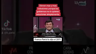 Franco Parisi lo profetizó el 2011. vienen más y peores colisiones.