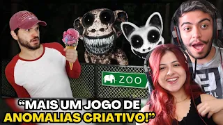 REACT JAZZGHOST  ERA PRA SER UM PASSEIO NO ZOOLÓGICO MAS ELE TÁ INFESTADO DE ANOMALIAS! - Zoonomaly