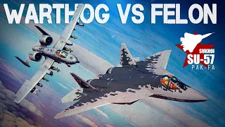 A-10 Warthog Vs Su-57 Felon DOGFIGHT | Digital Combat Simulator | DCS |