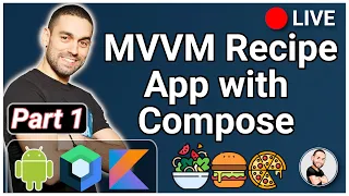 Coding an Android Recipe App (LIVE) - MVVM / Compose / Hilt (Part 1)