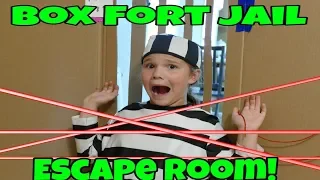 Box Fort Jail Escape Room! Fail = 24 Hours Yes Day For MOM