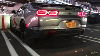 2020 Camaro SS Cold Start in a Parking Garage