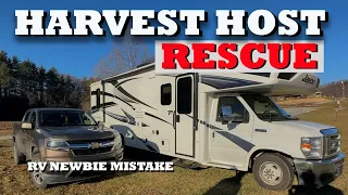 Family Stuck at a Harvest Host! | RV Newbie Mistakes | RV Life