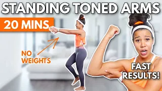 20 Mins Standing Toned Arms Workout | No Equipment, Beginner Friendly | growwithjo