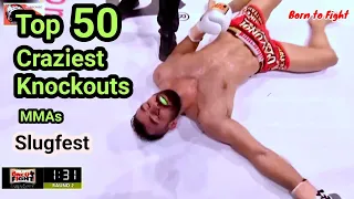 The Best 60 CRAZY KNOCKOUTS  |  Crazy Slugfest