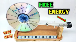 Electric Power Free Energy Generator With Dc Motor 100% New Experiment Science Project At Home