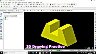 Mastercam 3D Drawing Practice Tutorial - 2