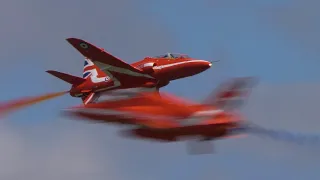 RAF Red Arrows at the Cosford Airshow 2022