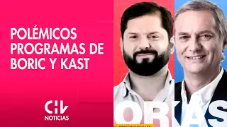 ELECCIONES 2021 | Los polémicos programas de Gabriel Boric y José Antonio Kast