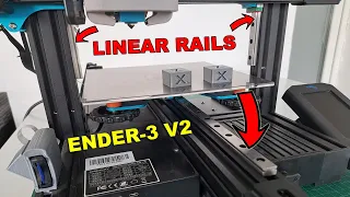 Ender-3 V2 linear rails upgrade - Dotbit BLV upgrade kit installing