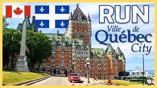 1 Hour Virtual Run in Beautiful Quebec City | Treadmill Workout Scenery | Virtual Running Videos