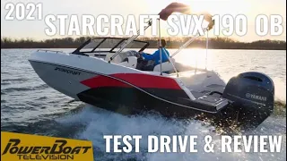 2021 Starcraft SVX 190 OB Deck Boat Test Drive | PowerBoat TV