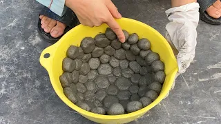 How To Make A Cement Pot By Squeezing Small Cement Balls Stacked On Top Of Each Other A To Z